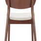 Kellua Dining Chair (Set of 2) in Beige & Walnut