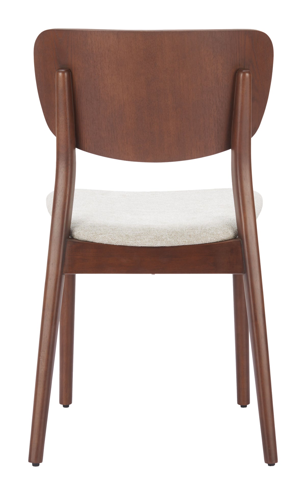 Kellua Dining Chair (Set of 2) in Beige & Walnut