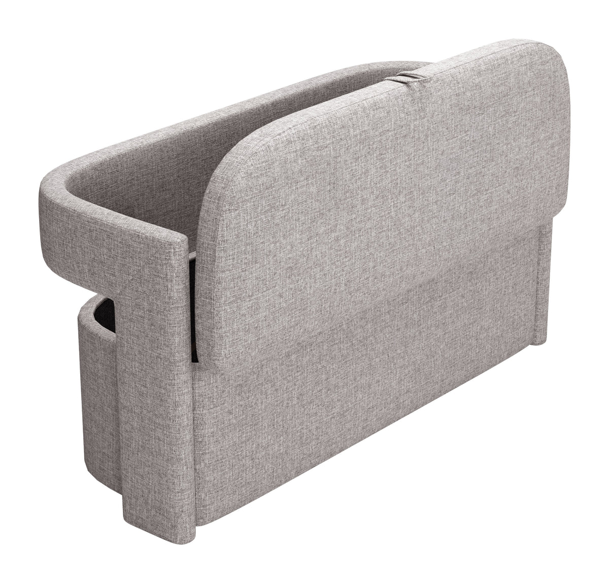 Papua Gray Storage Bench