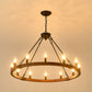 Vero Wagon Wheel Chandelier