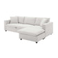 Modern 3 Seat Sofa w/ Ottoman 100" (4 Colors)