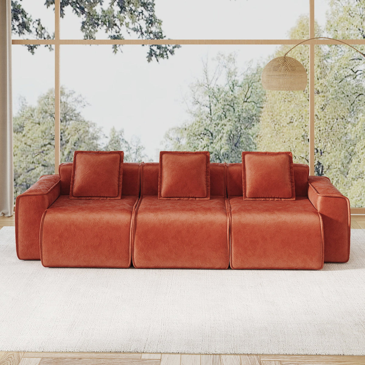 Calla Velvet Modular Sofa