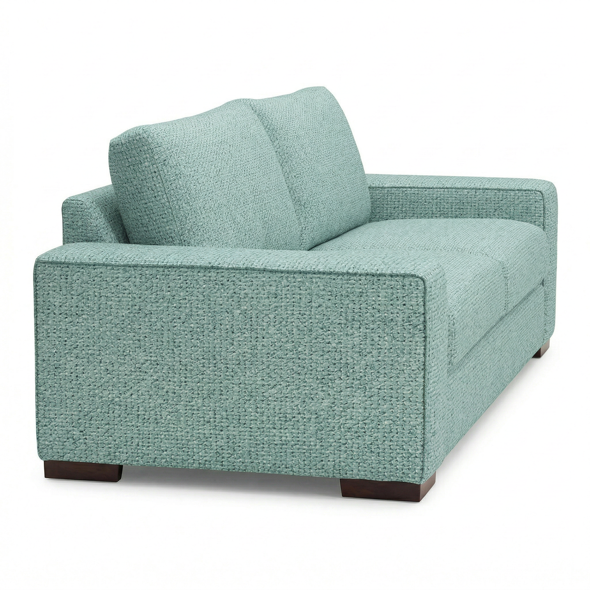 Modena Sofa 92" – Made in USA Square-Arm Sofa (7 Fabrics) - Leslie Robins Egg - Fabric (9)