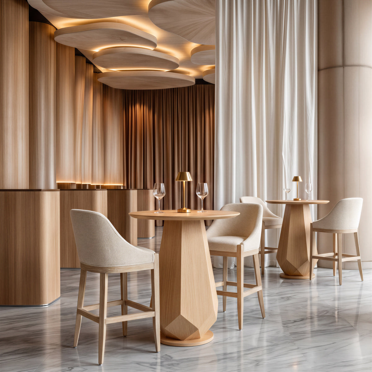 Calmo Beige Barstool