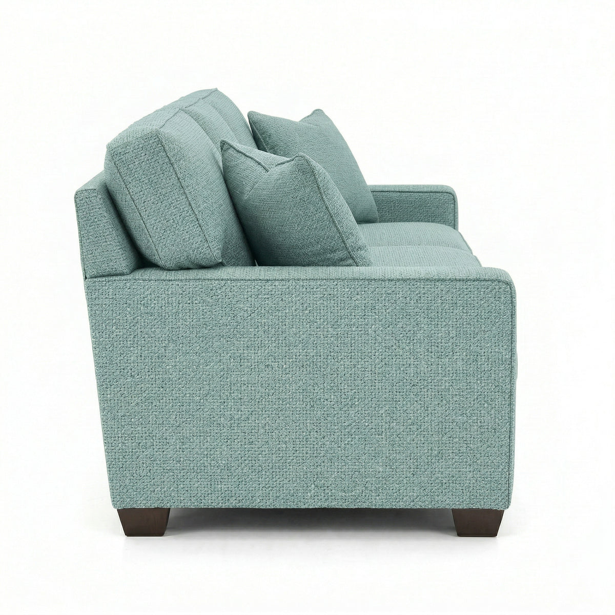 Clifford 2-Arm Sofa – Handcrafted in the USA, Custom Fabric Options - Leslie Robins Egg - Fabric (4)