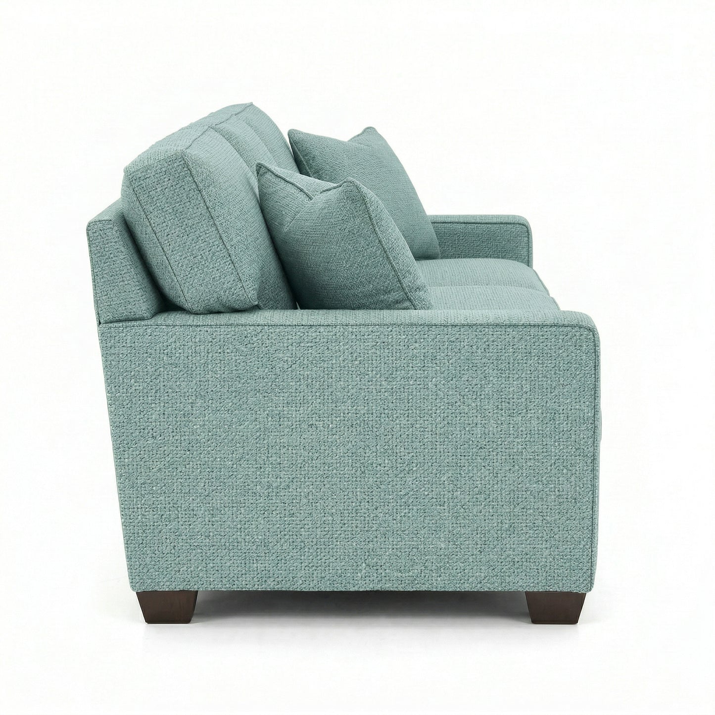 Clifford 2-Arm Sofa – Handcrafted in the USA, Custom Fabric Options - Leslie Robins Egg - Fabric (4)
