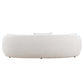 Modern Boucle Fabric Curved Sofa 94'