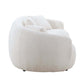 Modern Boucle Fabric Curved Sofa 94'