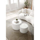 Modern Boucle Fabric Curved Sofa 94'