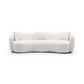 Modern Boucle Fabric Curved Sofa 94'