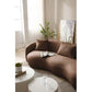 Modern Boucle Fabric Curved Sofa 94'