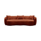 Modern Boucle Fabric Curved Sofa 94'