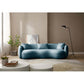 Modern Boucle Fabric Curved Sofa 94'