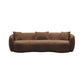 Modern Boucle Fabric Curved Sofa 94'