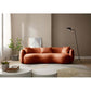 Modern Boucle Fabric Curved Sofa 94'