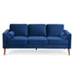 MCM Faux Leather Sofa 77'