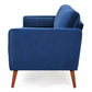 MCM Faux Leather Sofa 77'