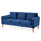 MCM Faux Leather Sofa 77'