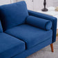 MCM Faux Leather Sofa 77'