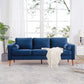 MCM Faux Leather Sofa 77'