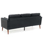 MCM Faux Leather Sofa 77'