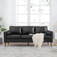 MCM Faux Leather Sofa 77'