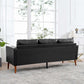 MCM Faux Leather Sofa 77'