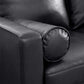 MCM Faux Leather Sofa 77'