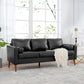 MCM Faux Leather Sofa 77'