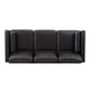 MCM Faux Leather Sofa 77'