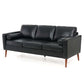 MCM Faux Leather Sofa 77'