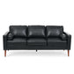 MCM Faux Leather Sofa 77'