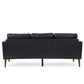 MCM Faux Leather Sofa 77'
