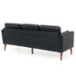 MCM Faux Leather Sofa 77'