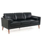 MCM Faux Leather Sofa 77'