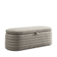 Modern Oval Ottoman Storage Bench 45.5" (6 Colors)