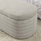 Modern Oval Ottoman Storage Bench 45.5" (6 Colors)