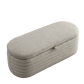Modern Oval Ottoman Storage Bench 45.5" (6 Colors)