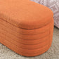 Modern Oval Ottoman Storage Bench 45.5" (6 Colors)