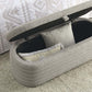 Modern Oval Ottoman Storage Bench 45.5" (6 Colors)