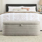 Modern Oval Ottoman Storage Bench 45.5" (6 Colors)