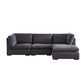 Modern Modular U-Shape Dual Chaise Sofa Sectional 129'