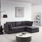 Modern Modular U-Shape Dual Chaise Sofa Sectional 129'
