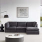 Modern Modular U-Shape Dual Chaise Sofa Sectional 129'