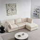 Modern Modular U-Shape Dual Chaise Sofa Sectional 129'