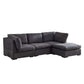 Modern Modular U-Shape Dual Chaise Sofa Sectional 129'