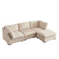 Modern Modular U-Shape Dual Chaise Sofa Sectional 129'