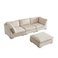 Modern Modular U-Shape Dual Chaise Sofa Sectional 129'