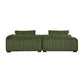 Modern Channel Tufted Corduroy Fabric Sofa 103.9'