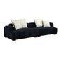 Modern Channel Tufted Corduroy Fabric Sofa 103.9'
